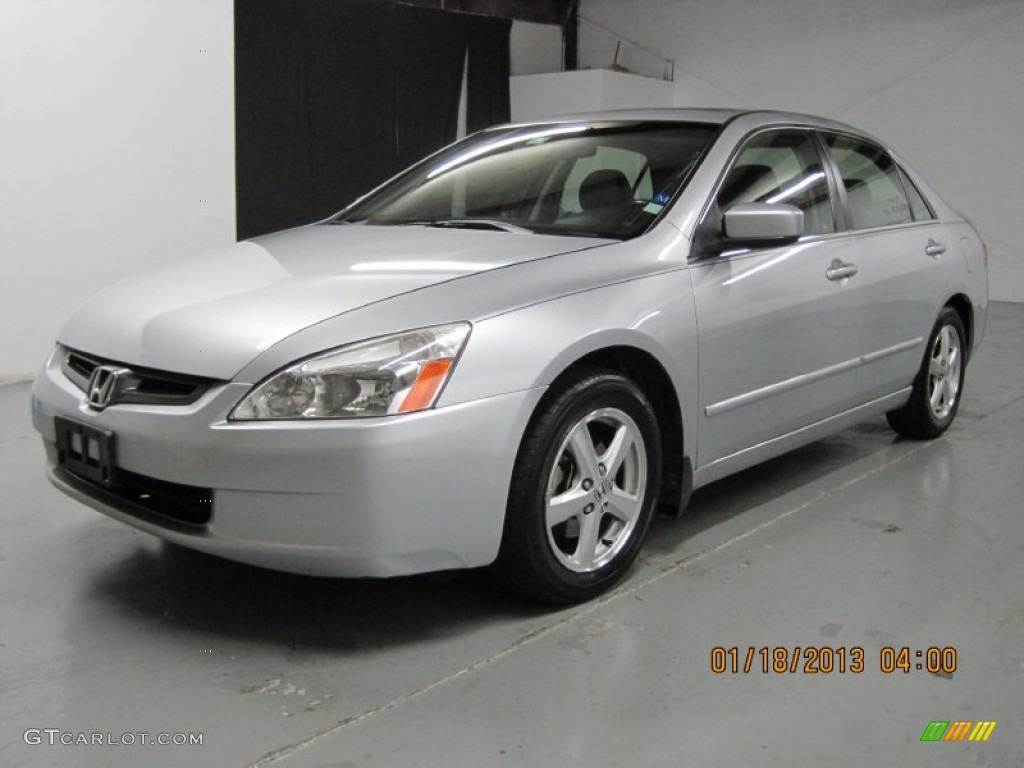 2003 Accord EX-L Sedan - Satin Silver Metallic / Black photo #9