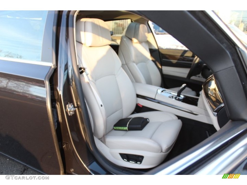 2012 7 Series 750Li Sedan - Dark Graphite Metallic / Oyster/Black photo #28