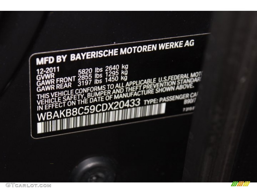 2012 7 Series 750Li Sedan - Dark Graphite Metallic / Oyster/Black photo #33