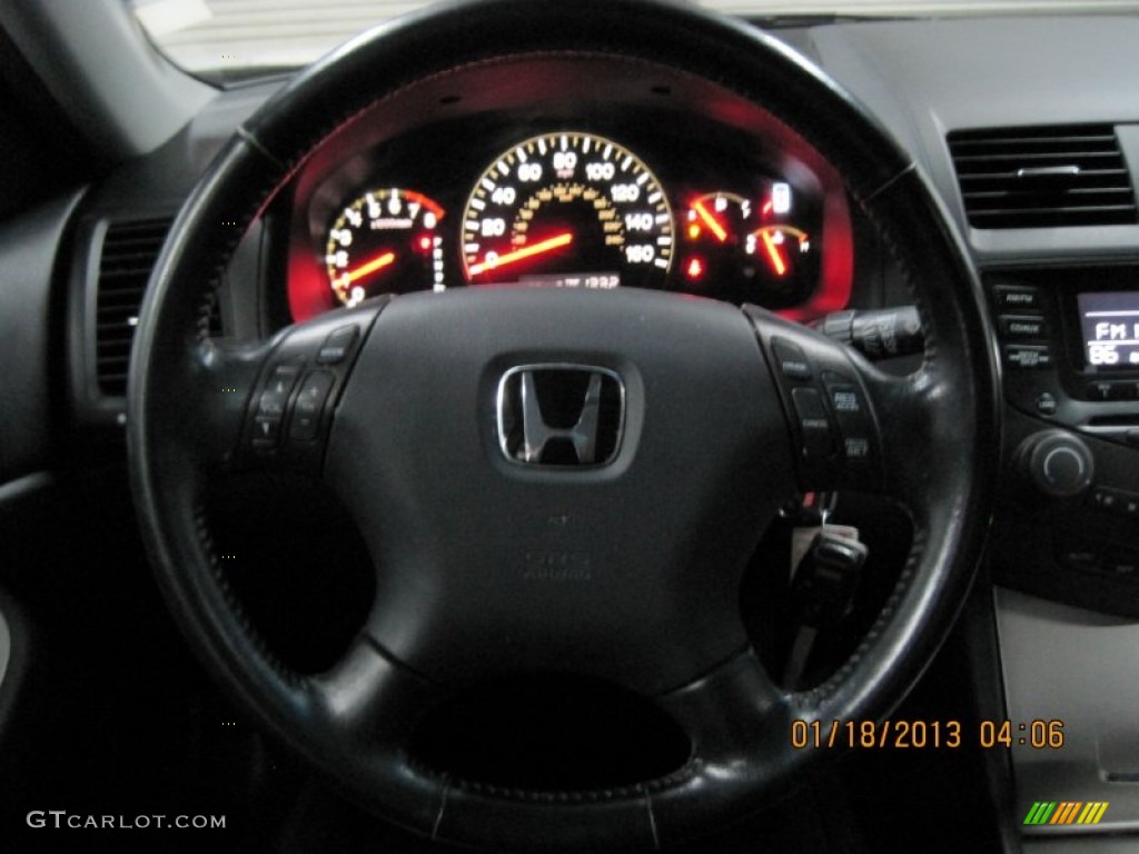 2003 Accord EX-L Sedan - Satin Silver Metallic / Black photo #21