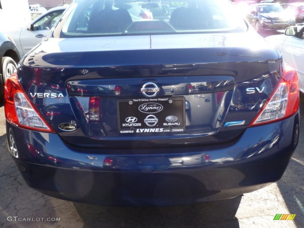 2012 Versa 1.6 SV Sedan - Blue Onyx Metallic / Charcoal photo #3