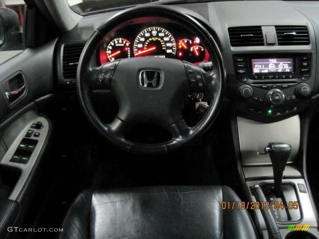 2003 Accord EX-L Sedan - Satin Silver Metallic / Black photo #28