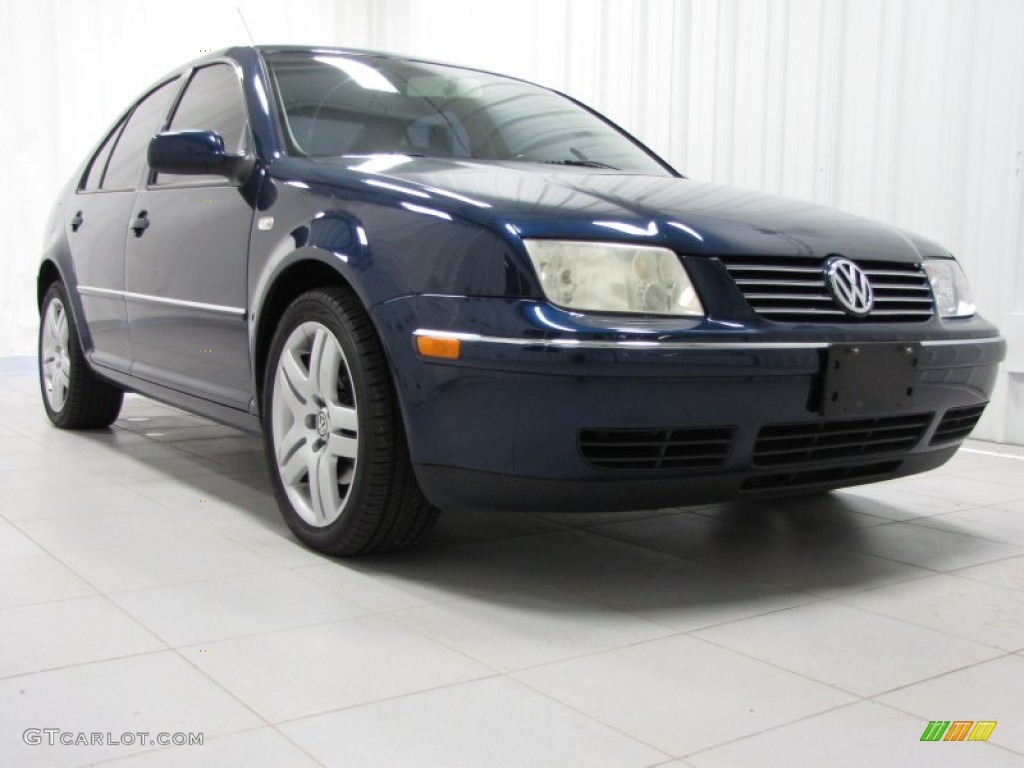 2004 Jetta GLS 1.8T Sedan - Galactic Blue Metallic / Black photo #1