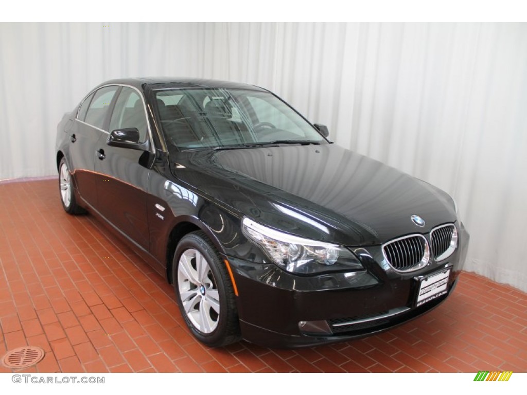 2010 5 Series 528i xDrive Sedan - Black Sapphire Metallic / Black photo #1