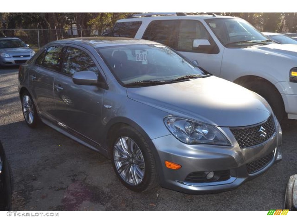 2012 Kizashi Sport GTS - Platinum Silver Metallic / Black photo #1