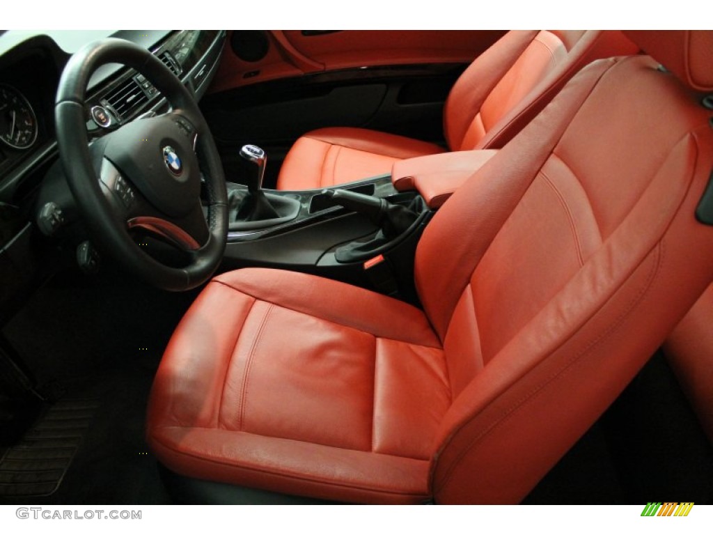 Coral Red/Black Dakota Leather Interior 2010 BMW 3 Series 328i xDrive Coupe Photo #76079750
