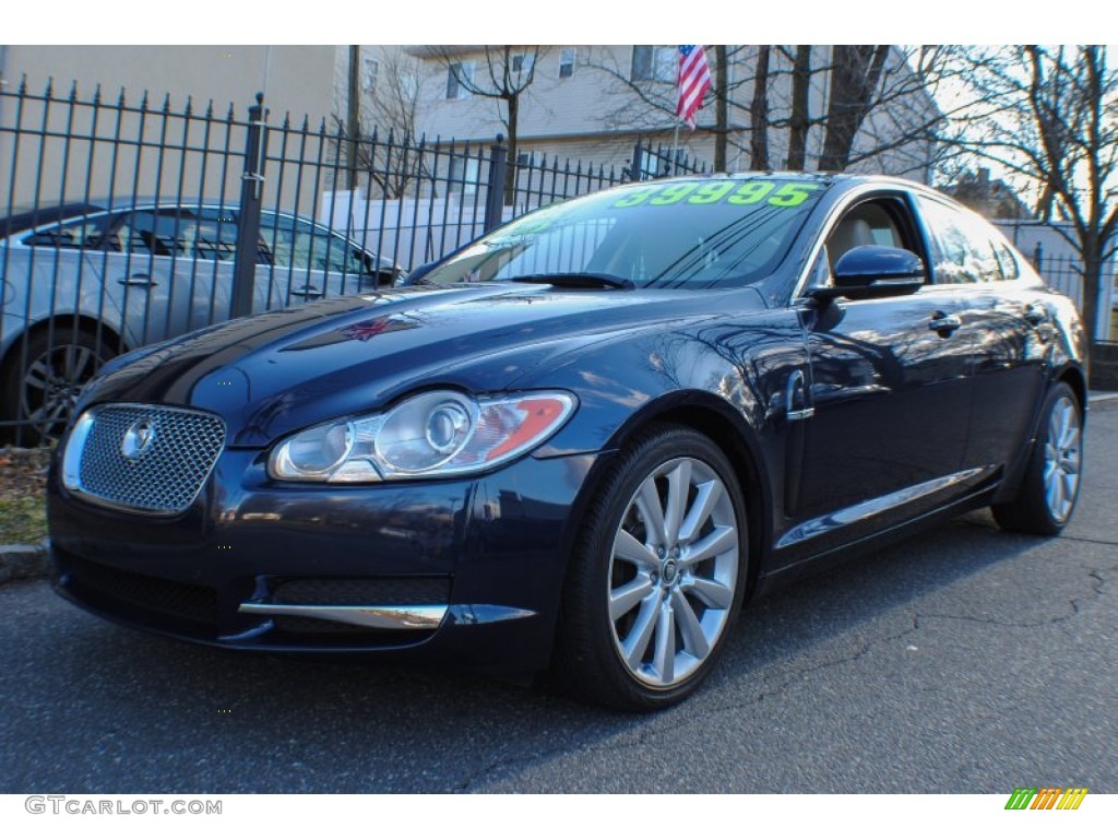 Indigo Blue Metallic Jaguar XF