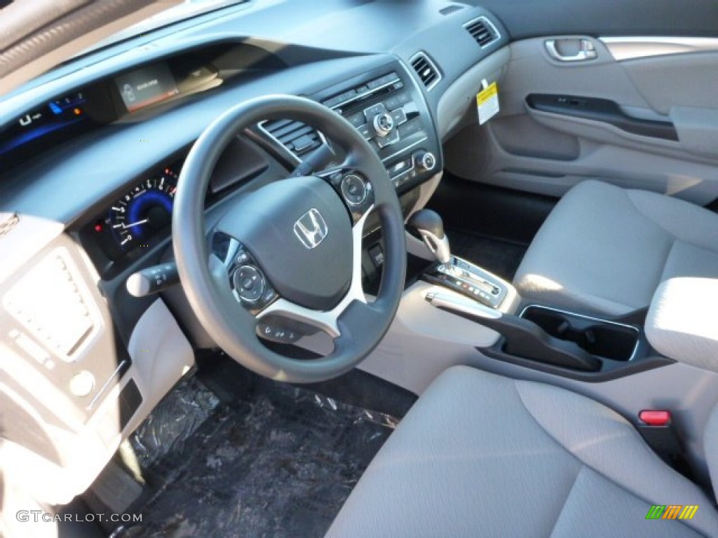 Gray Interior 2013 Honda Civic EX Sedan Photo #76081040