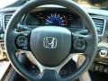 Gray 2013 Honda Civic EX Sedan Steering Wheel