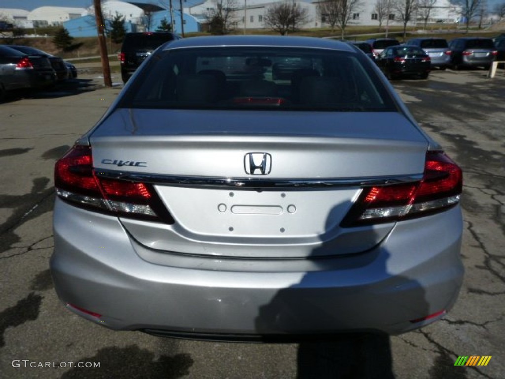2013 Civic EX Sedan - Alabaster Silver Metallic / Black photo #3