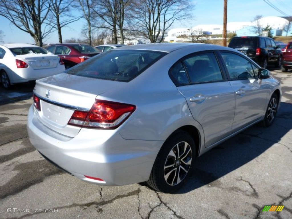 2013 Civic EX Sedan - Alabaster Silver Metallic / Black photo #4