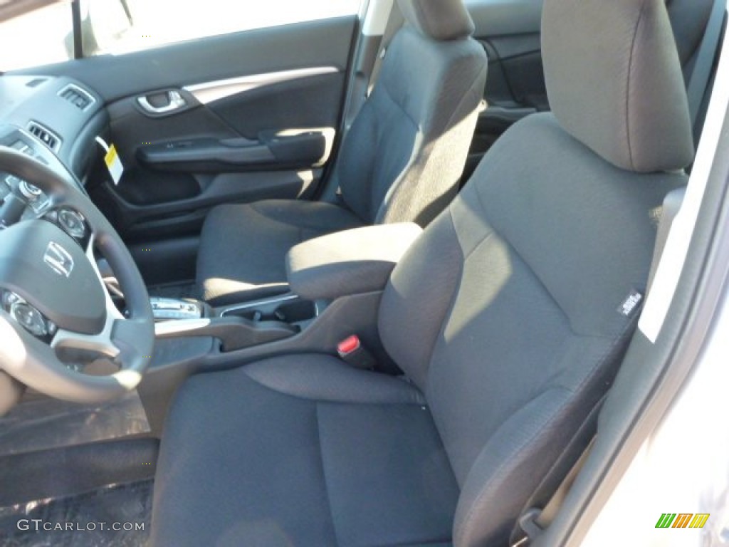 2013 Civic EX Sedan - Alabaster Silver Metallic / Black photo #10