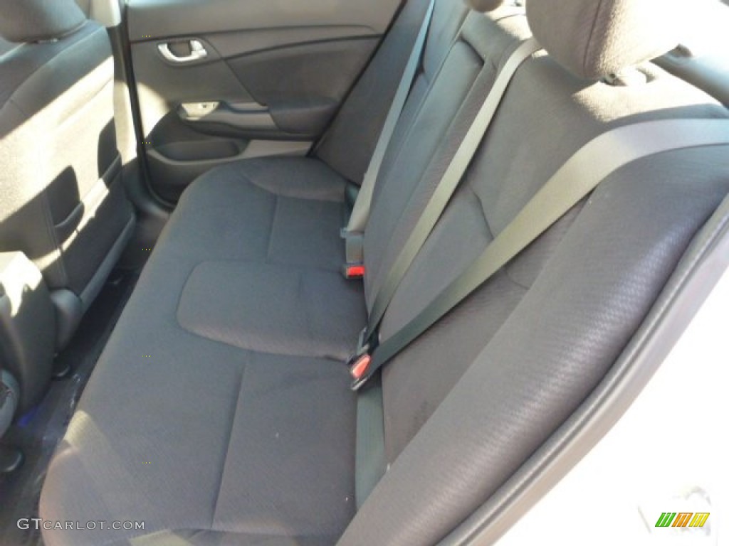 2013 Civic EX Sedan - Alabaster Silver Metallic / Black photo #11