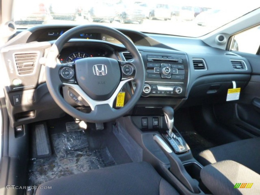 2013 Civic EX Sedan - Alabaster Silver Metallic / Black photo #12