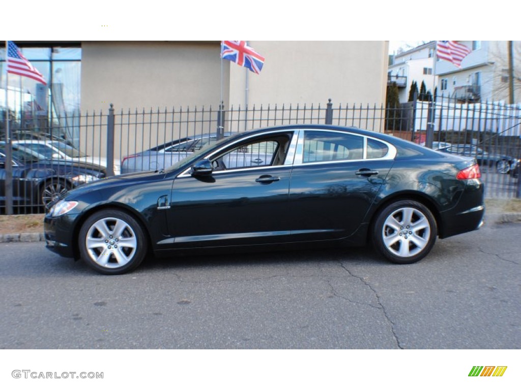 Botanical Green Metallic 2010 Jaguar XF Sport Sedan Exterior Photo #76081356