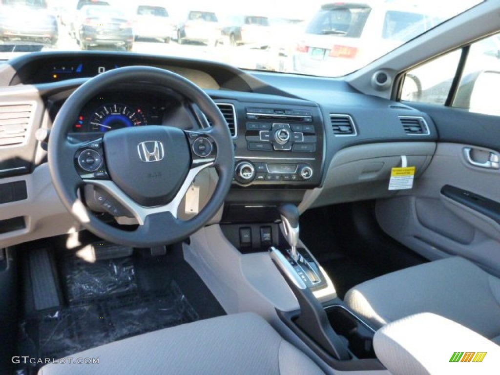 Gray Interior 2013 Honda Civic EX Sedan Photo #76081949