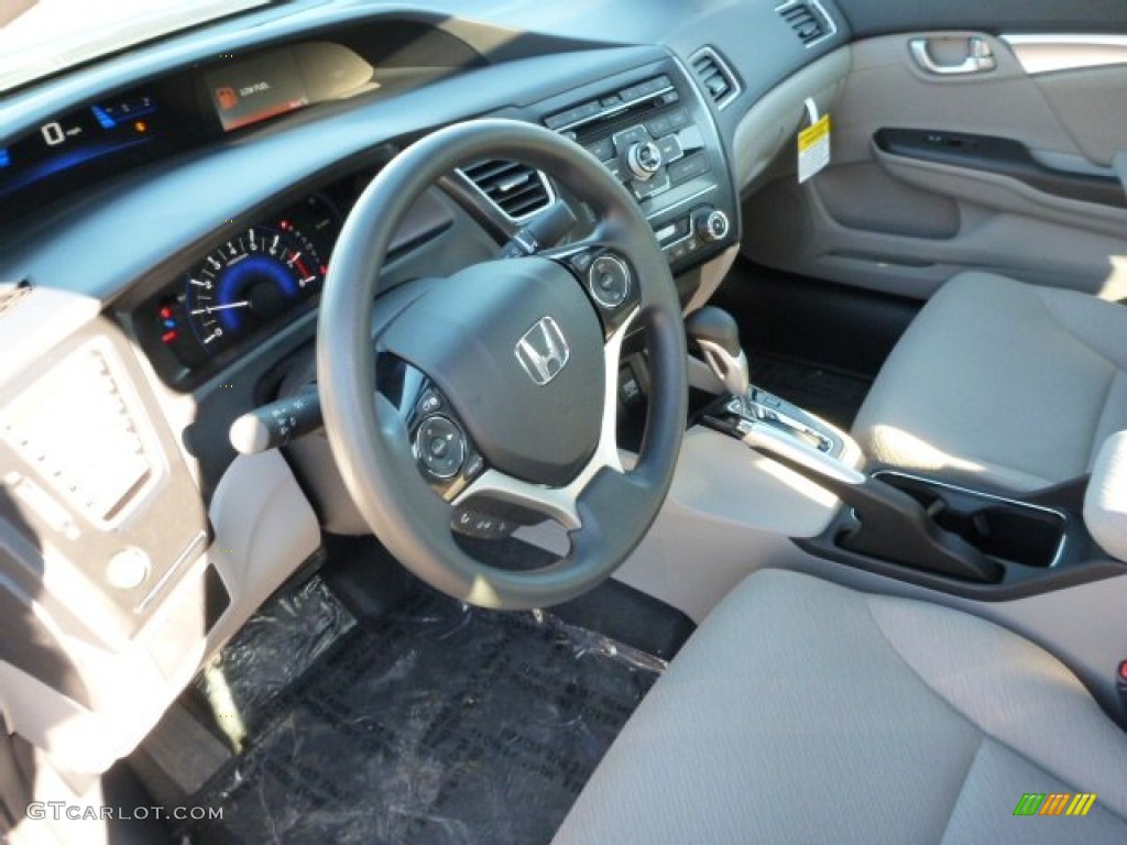 Gray Interior 2013 Honda Civic EX Sedan Photo #76081988