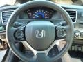 Gray 2013 Honda Civic EX Sedan Steering Wheel