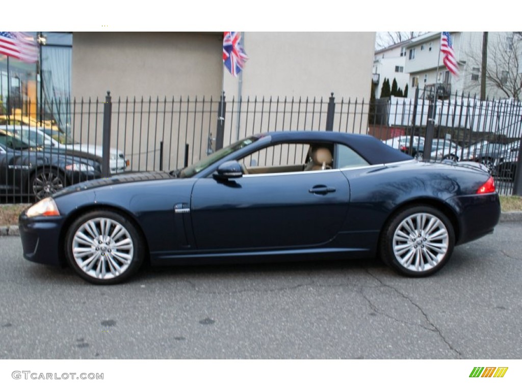 2010 XK XK Convertible - Indigo Blue Metallic / Ivory photo #3