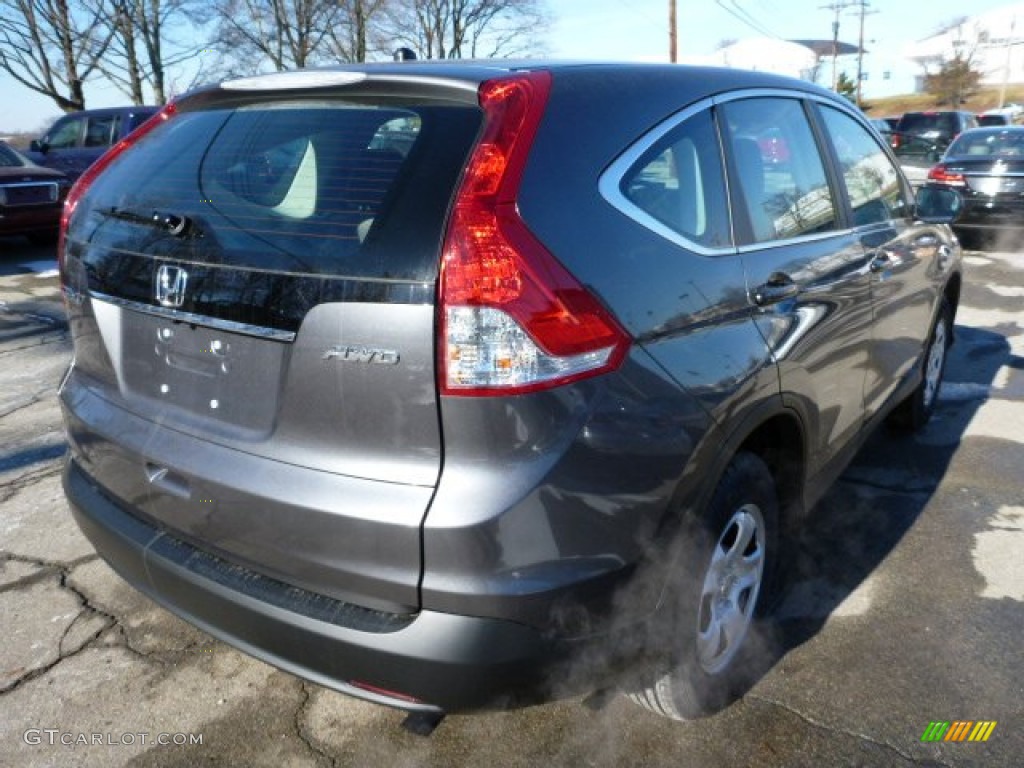 2013 CR-V LX AWD - Polished Metal Metallic / Gray photo #4