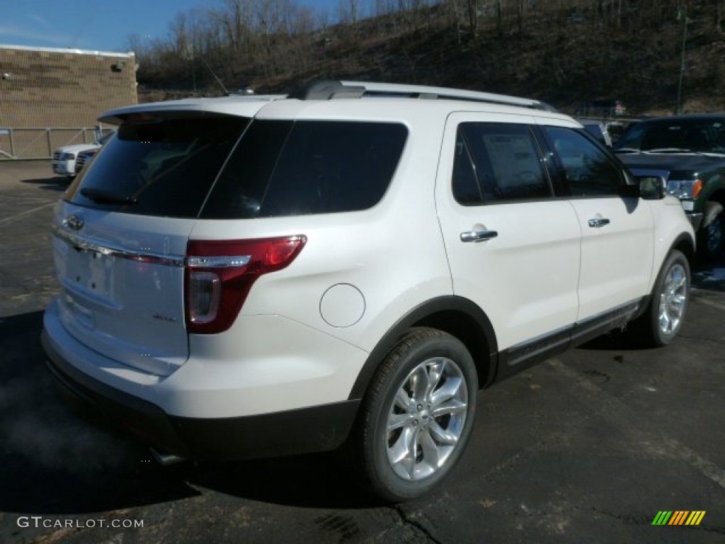 2013 Explorer Limited 4WD - White Platinum Tri-Coat / Charcoal Black photo #2