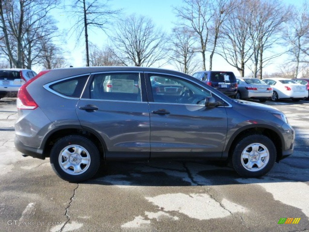 2013 CR-V LX AWD - Polished Metal Metallic / Gray photo #5