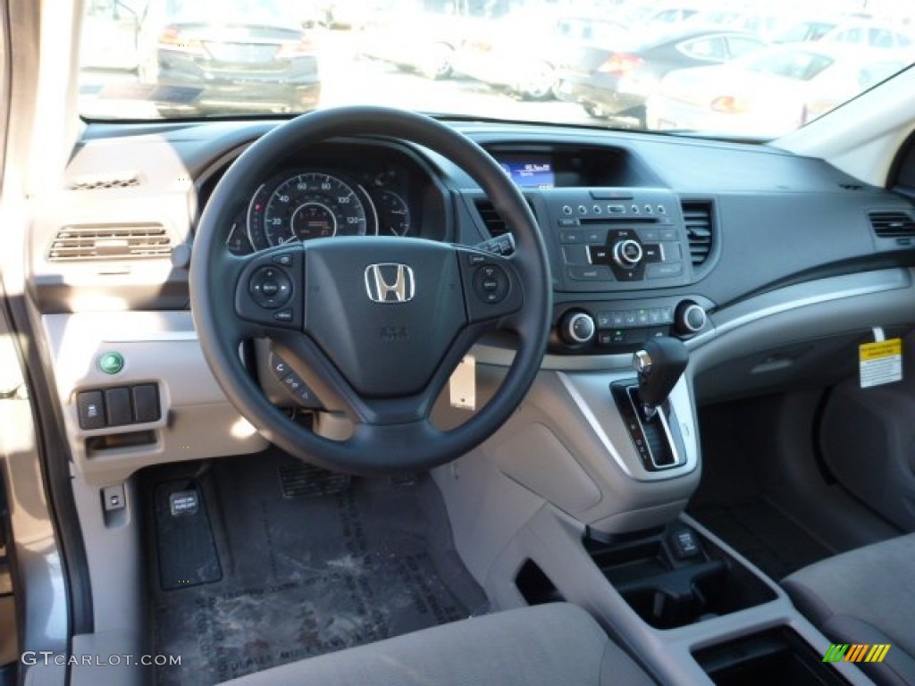 2013 CR-V LX AWD - Polished Metal Metallic / Gray photo #12