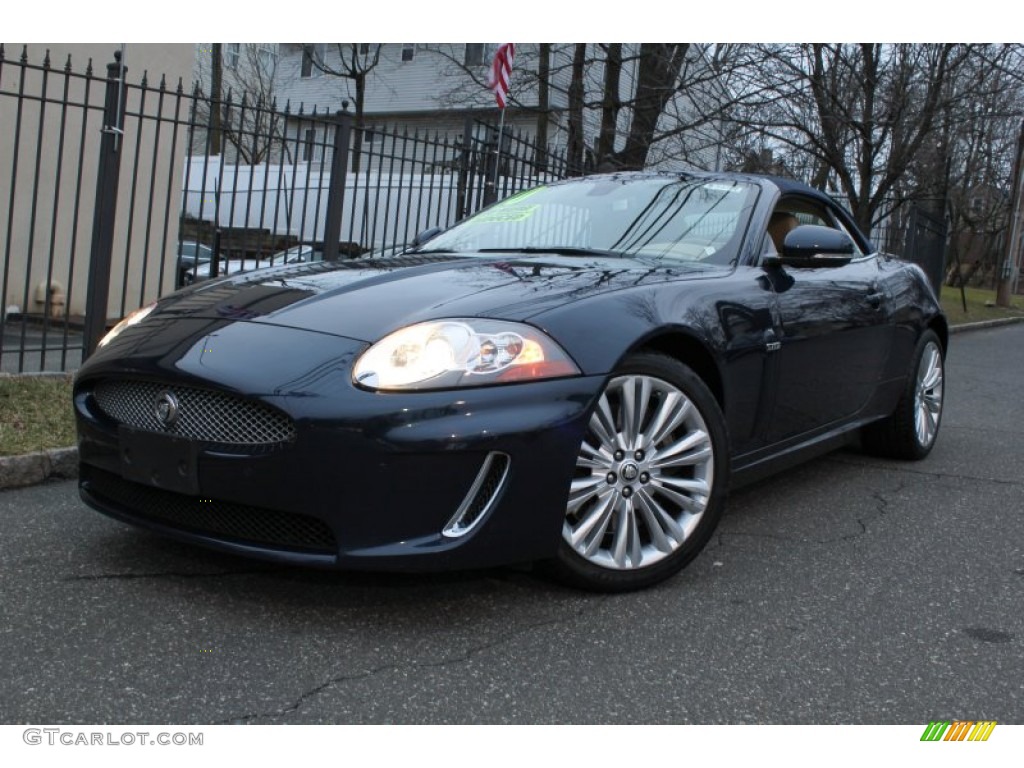 2010 XK XK Convertible - Indigo Blue Metallic / Ivory photo #20