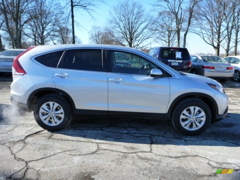 2013 CR-V EX AWD - Alabaster Silver Metallic / Black photo #5