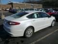 2013 White Platinum Metallic Tri-coat Ford Fusion SE  photo #2