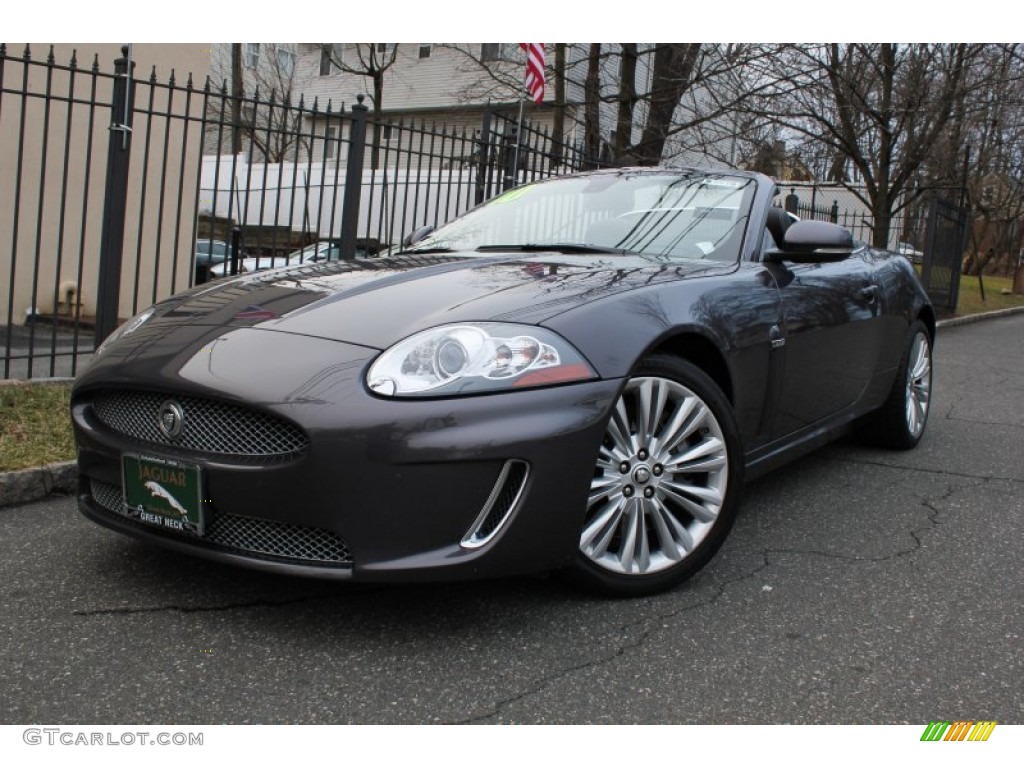 Pearl Grey Metallic 2010 Jaguar XK XK Convertible Exterior Photo #76083212