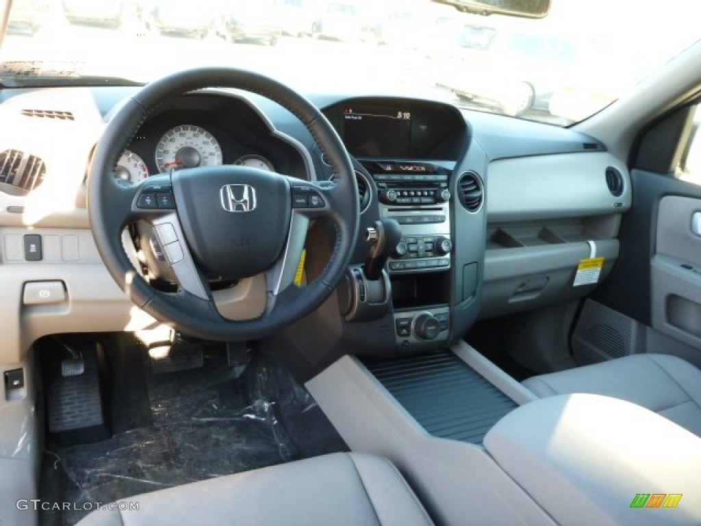 Gray Interior 2013 Honda Pilot EX-L 4WD Photo #76083227