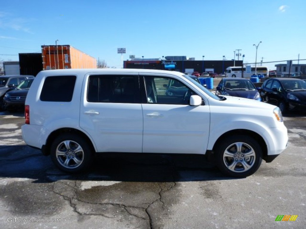 2013 Pilot EX-L 4WD - Taffeta White / Gray photo #5