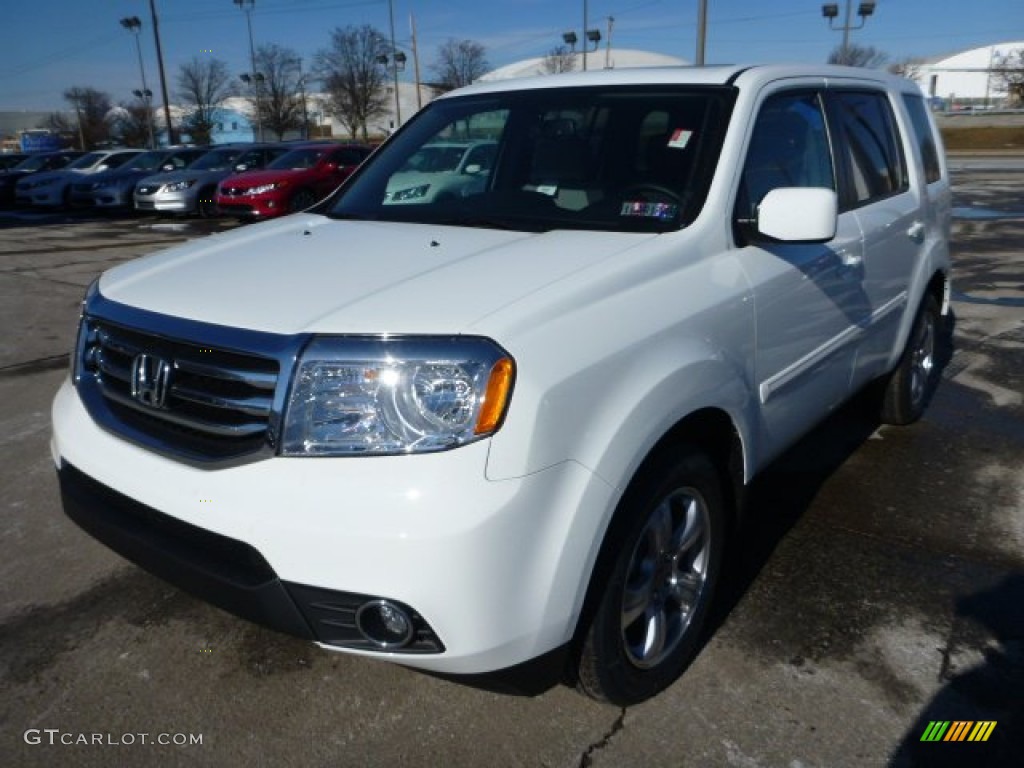 2013 Pilot EX-L 4WD - Taffeta White / Gray photo #8