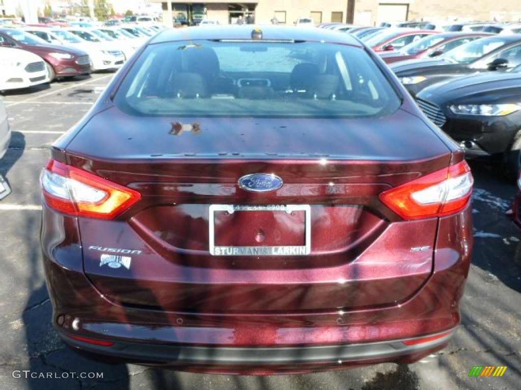 2013 Fusion SE - Bordeaux Reserve Red Metallic / Charcoal Black photo #3