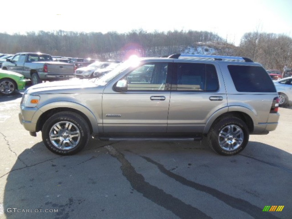 2008 Explorer Limited 4x4 - Vapor Silver Metallic / Black photo #5