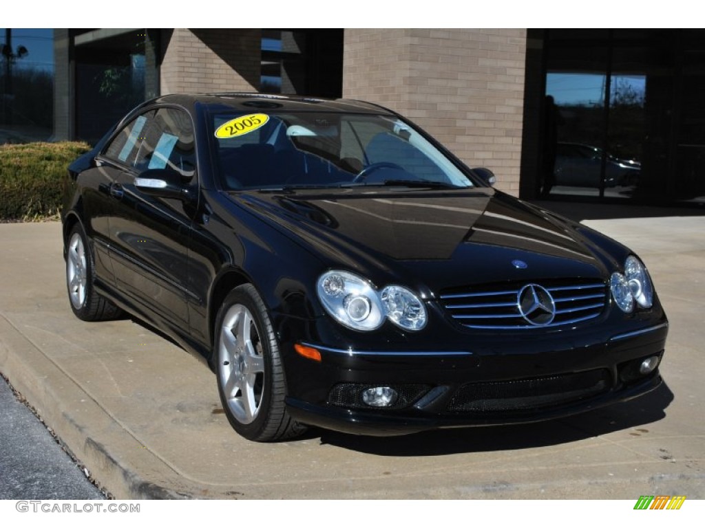 2005 CLK 500 Coupe - Black / Charcoal photo #1