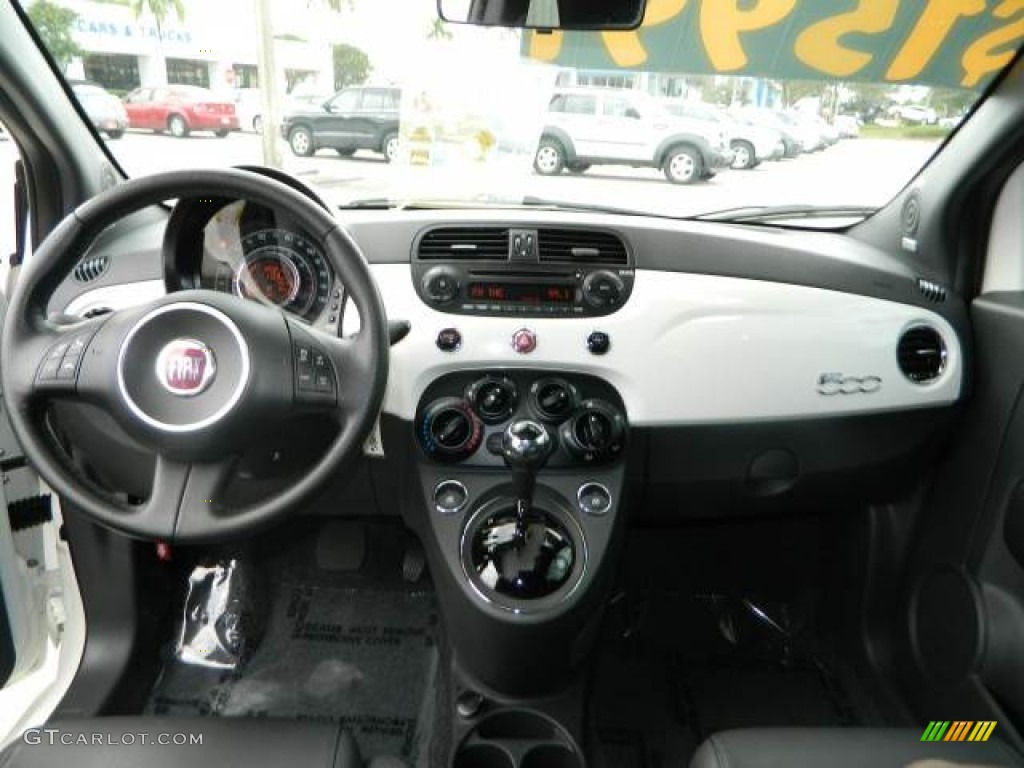 2012 Fiat 500 Sport Sport Tessuto Nero/Nero (Black/Black) Dashboard Photo #76084442