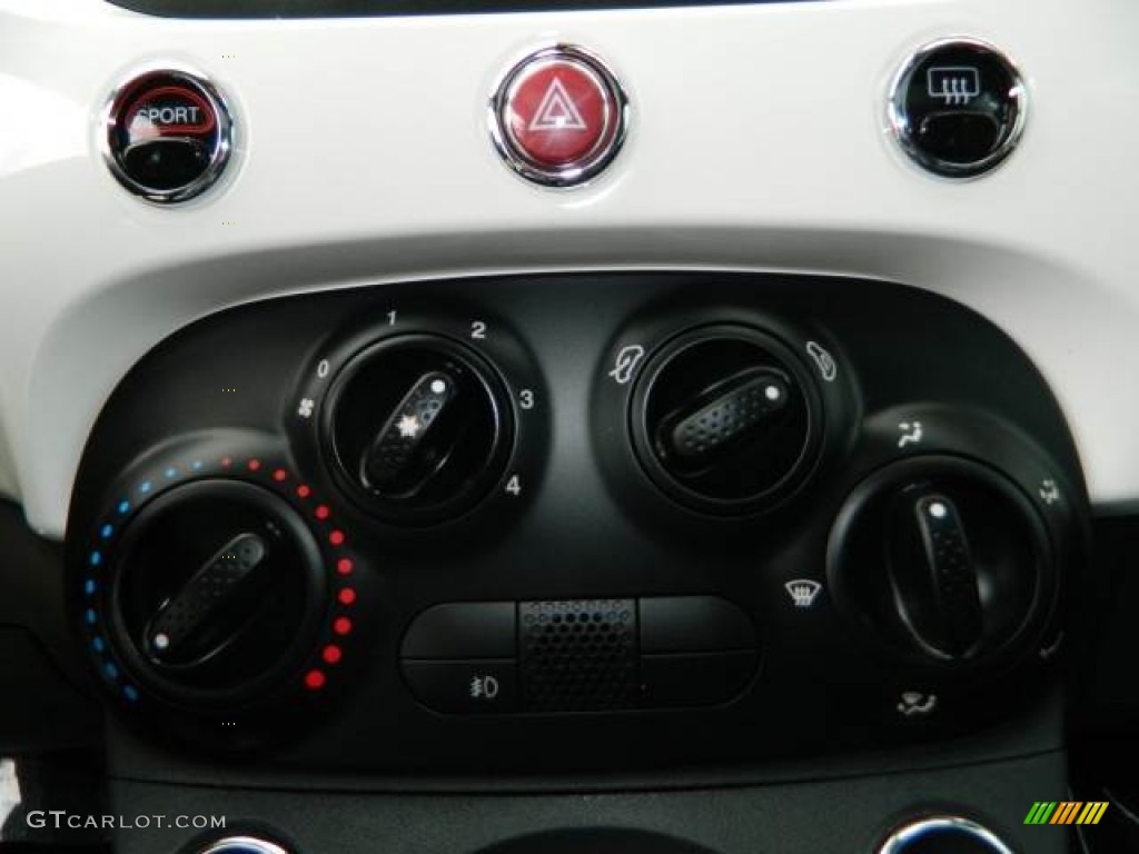 2012 Fiat 500 Sport Controls Photo #76084472