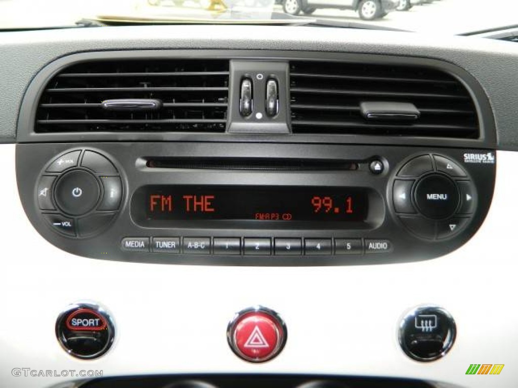 2012 Fiat 500 Sport Audio System Photo #76084490