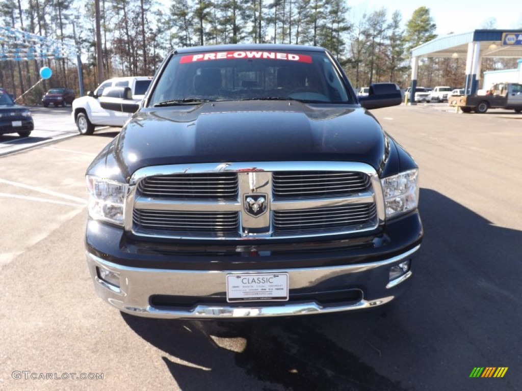 2012 Ram 1500 Big Horn Crew Cab 4x4 - Black / Dark Slate Gray/Medium Graystone photo #8