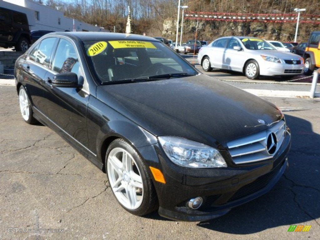 2010 C 300 Sport 4Matic - Black / Black photo #7