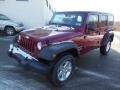 2013 Deep Cherry Red Crystal Pearl Jeep Wrangler Unlimited Sport S 4x4  photo #2