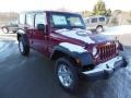 2013 Deep Cherry Red Crystal Pearl Jeep Wrangler Unlimited Sport S 4x4  photo #4