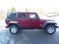 2013 Deep Cherry Red Crystal Pearl Jeep Wrangler Unlimited Sport S 4x4  photo #5