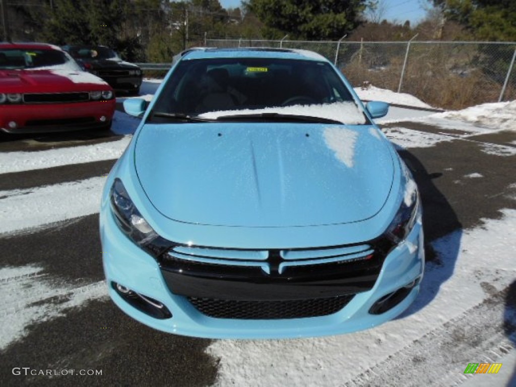 2013 Dart Rallye - Laguna Blue / Black/Light Diesel Gray photo #3