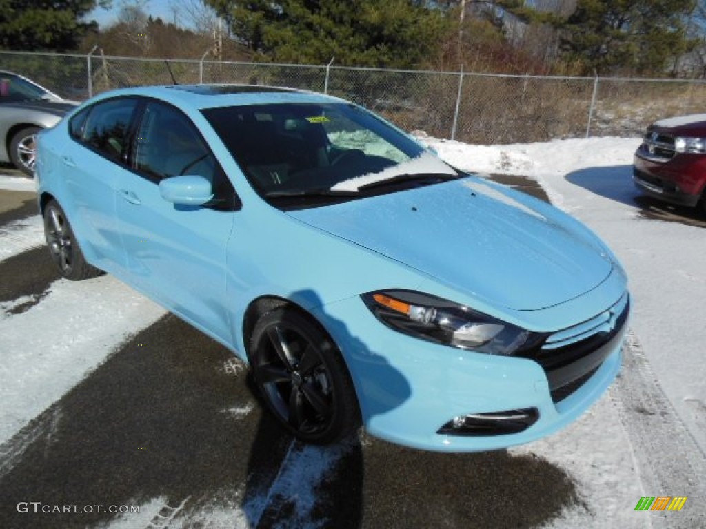 2013 Dart Rallye - Laguna Blue / Black/Light Diesel Gray photo #4