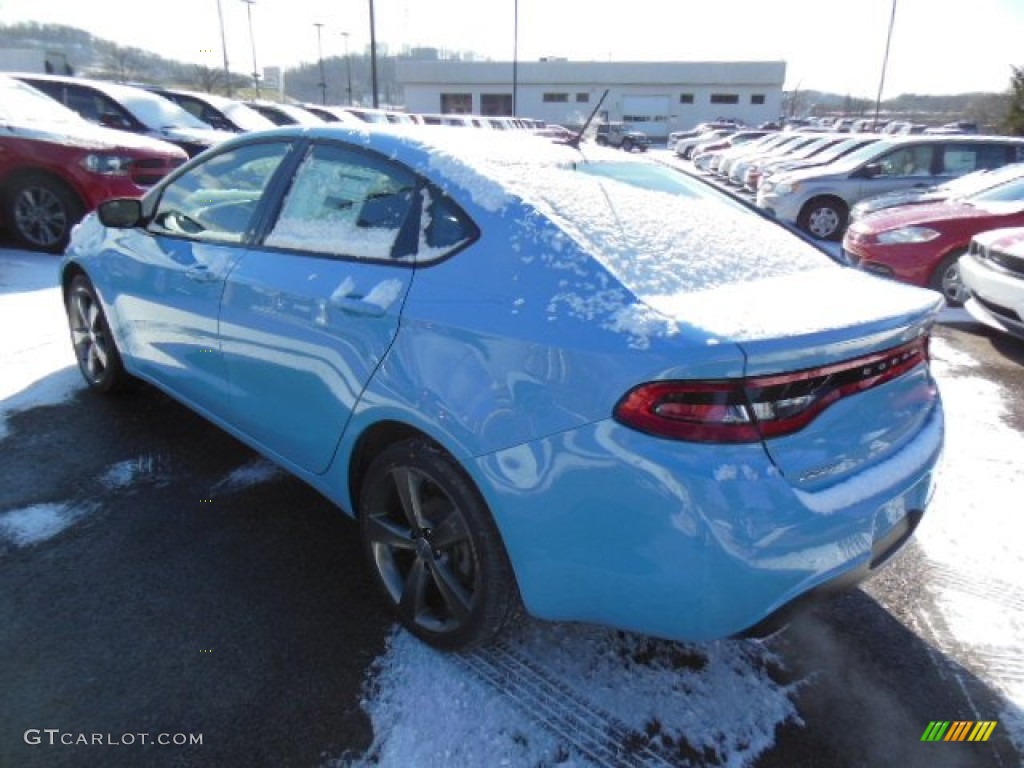 2013 Dart Rallye - Laguna Blue / Black/Light Diesel Gray photo #8
