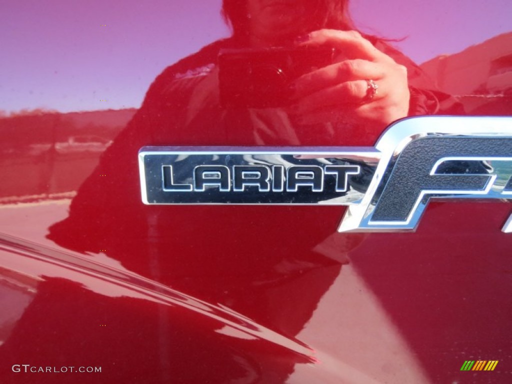 2013 F150 Lariat SuperCrew - Ruby Red Metallic / Adobe photo #12
