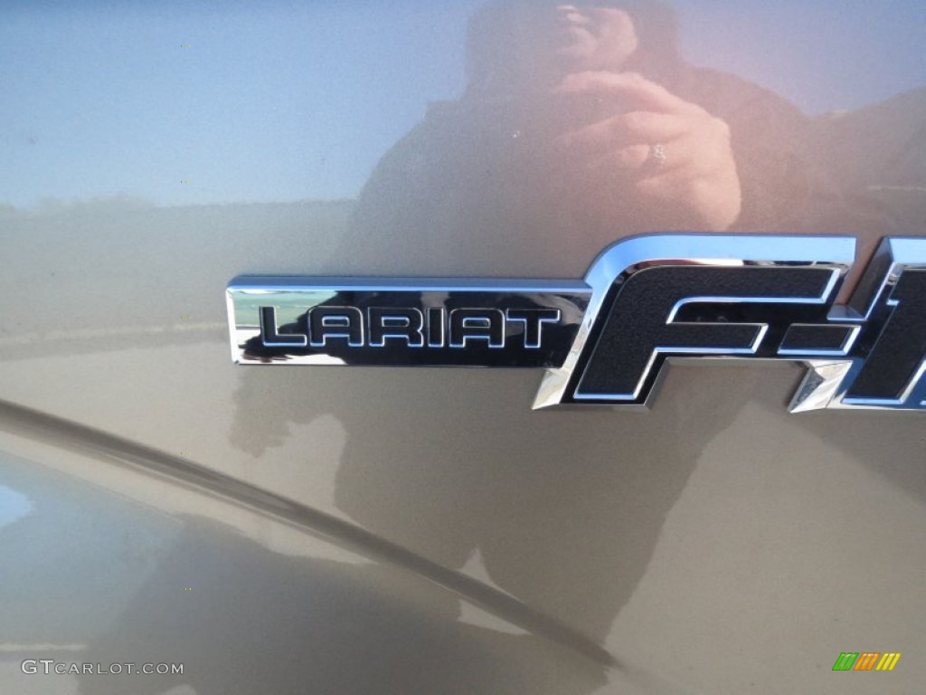 2013 F150 Lariat SuperCrew - Pale Adobe Metallic / Adobe photo #12